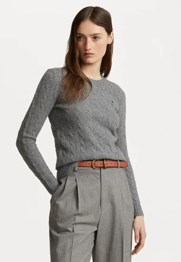 Maglione Intreccio Cashmere Grigio